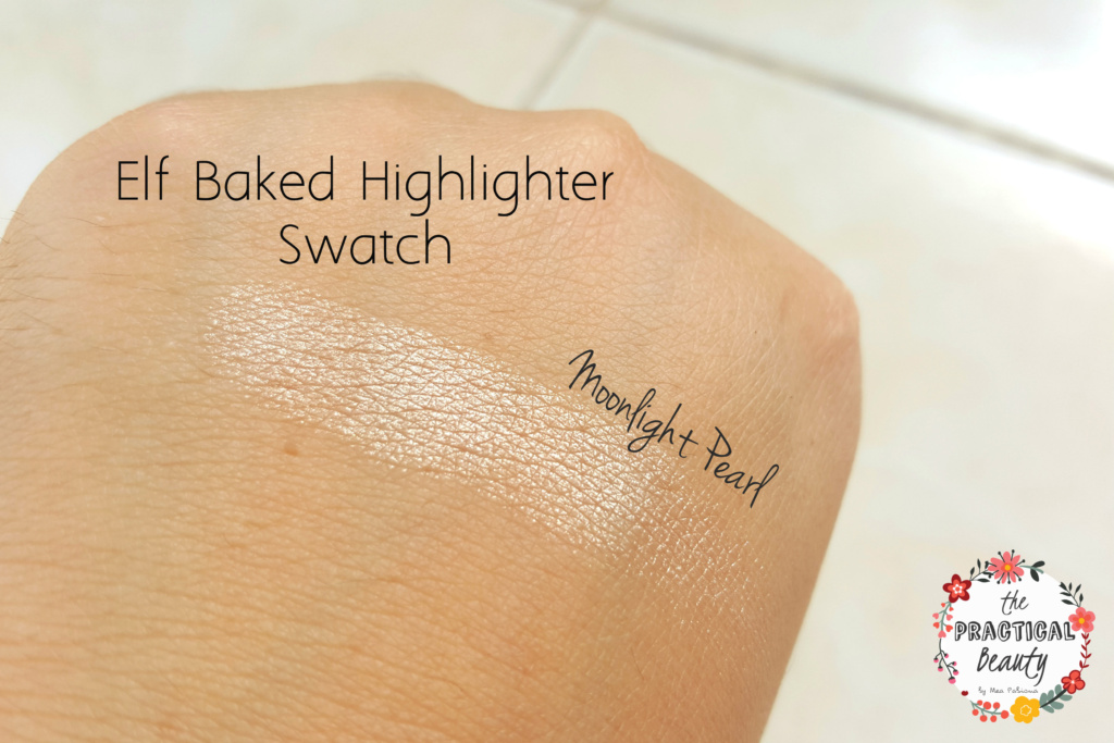 Elf Baked Highlighter - Moonlight Pearls Hand Swatch | The Practical Beauty