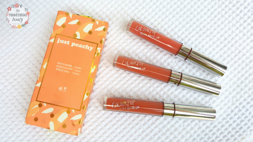 Just Peach Colourpop Lipsticks Set | The Practical Beauty