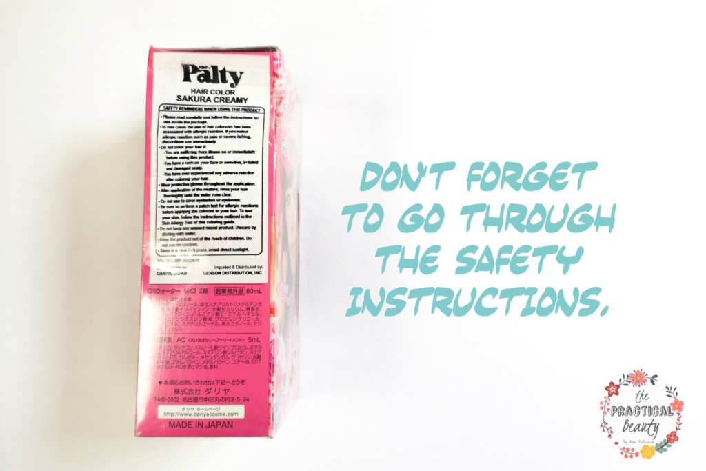 Palty Hair Dye Review: Don't Forget to Read The Safety Instructions | The Practical Beauty