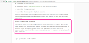 UpWork Profile Verification | The Practical Beauty