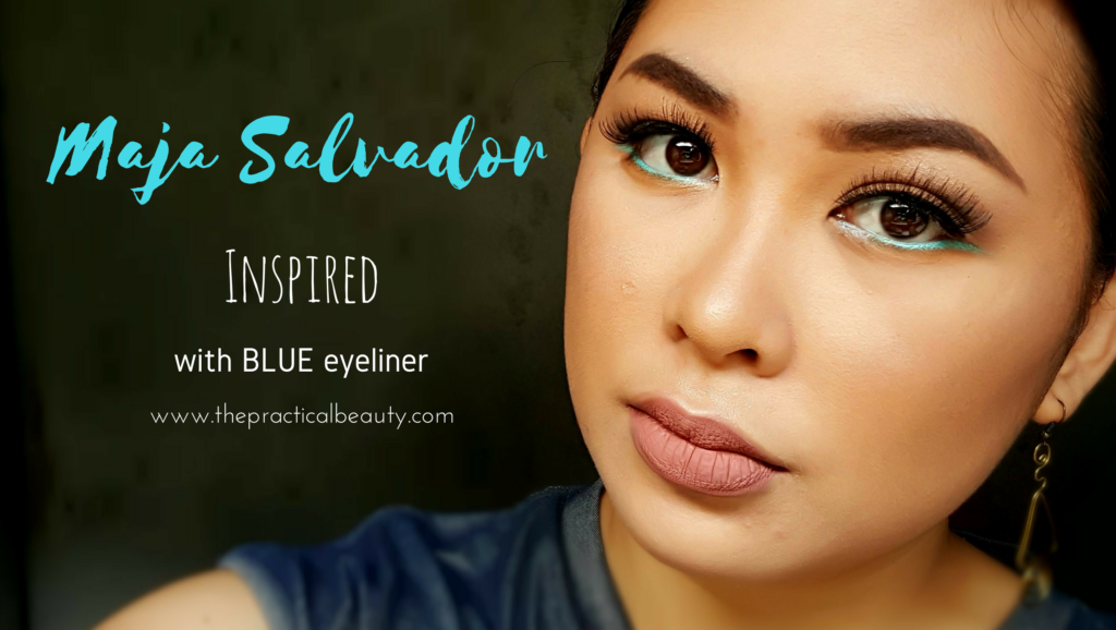 Maja Salvador Inspired Look - With Blue Eye Makeup | The Practical Beauty